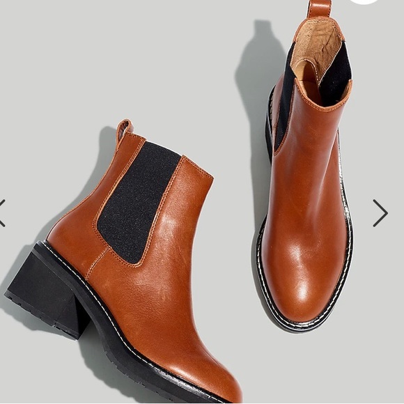 Madewell Shoes - MADEWELL the Carina platform Chelsea Boot in Dried Maple